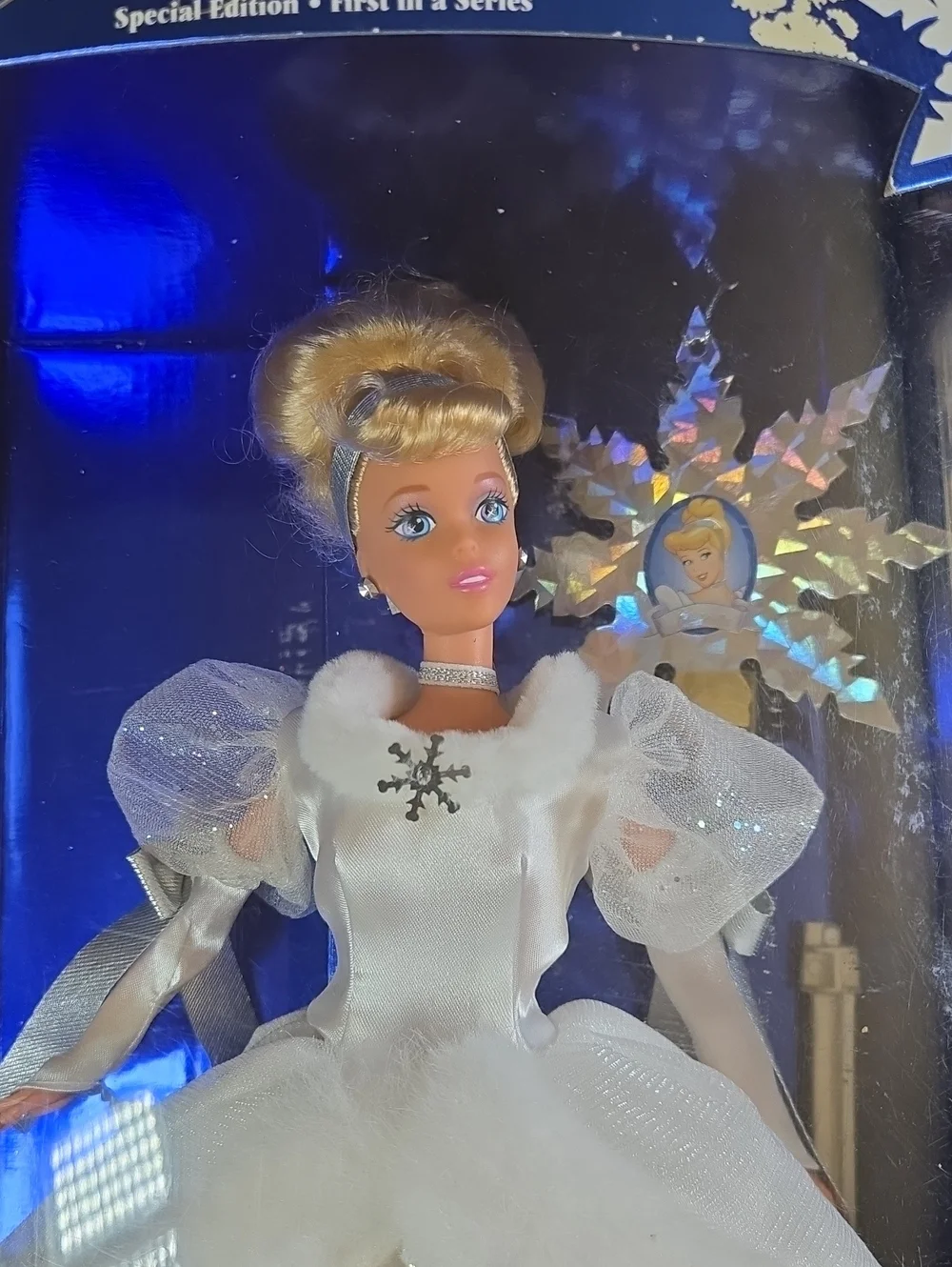 NEW Disney Barbie Cinderella Holiday Princess Doll - White & Silver